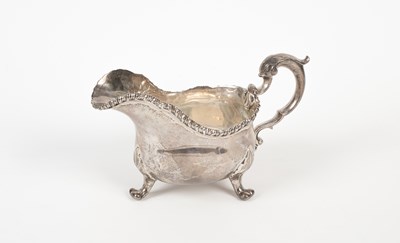 Lot 57 - A Victorian silver sauceboat