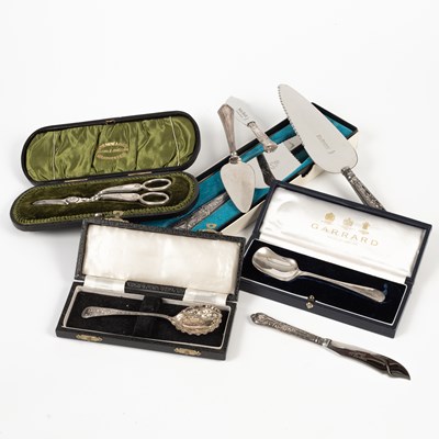Lot 69 - A pair of Victorian silver grape scissors