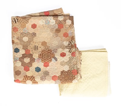 Lot 287 - A Victorian patchwork quilt
