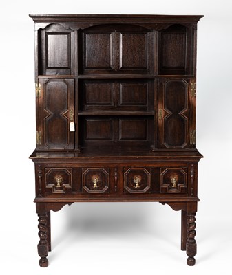 Lot 429 - A 17th Century style oak dresser