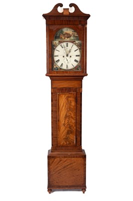 Lot 255 - A mahogany cased Scottish longcase clock
