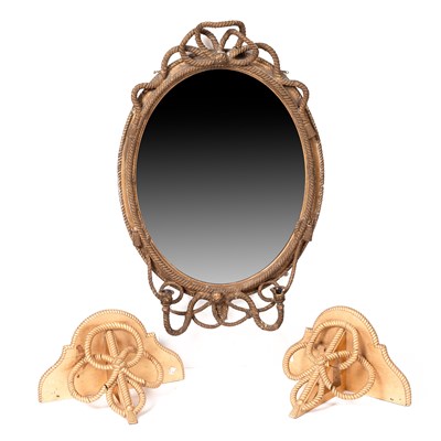 Lot 434 - A 19th Century gilt and gesso mirror