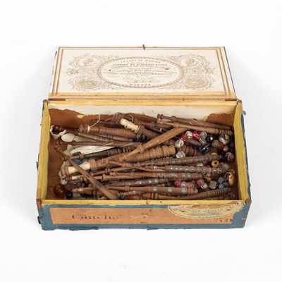 Lot 277 - A collection of forty lace bobbins