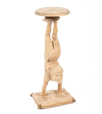 Lot 413 - A Venetian carved limewood novelty stand