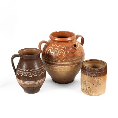 Lot 806 - Three stoneware vessels