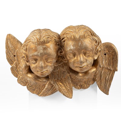 Lot 642 - A carved and gilded wall applique