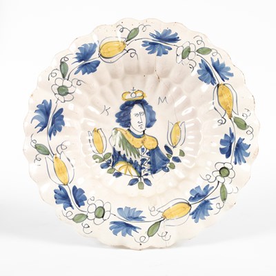 Lot 278 - A Dutch Delft Royal Commemorative lobed dish