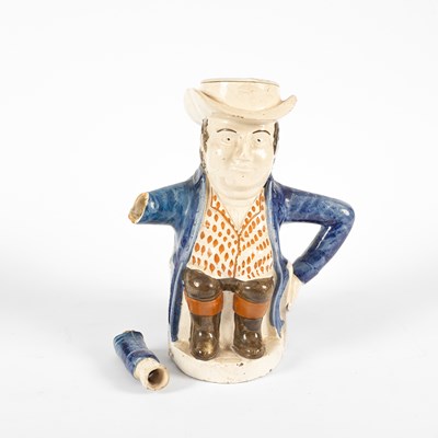 Lot 739 - A Pratt Ware teapot in the form of a man