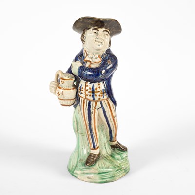 Lot 740 - A Pratt Ware Hearty Good Fellow Toby jug