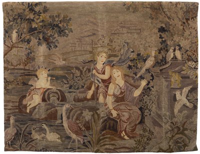Lot 651 - A Franco-Flemish embroidery/needlework