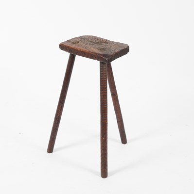 Lot 660 - A Victorian ash cutler's stool