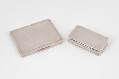 Lot 49 - A silver cigarette box