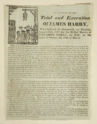 Lot 511 - [Criminal Broadside, Capital Punishment Hanging]