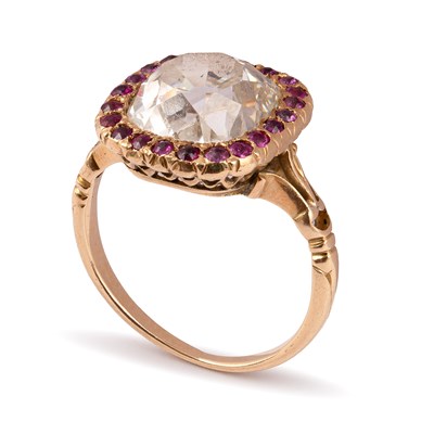 Lot An impressive 19th Century diamond cluster ring