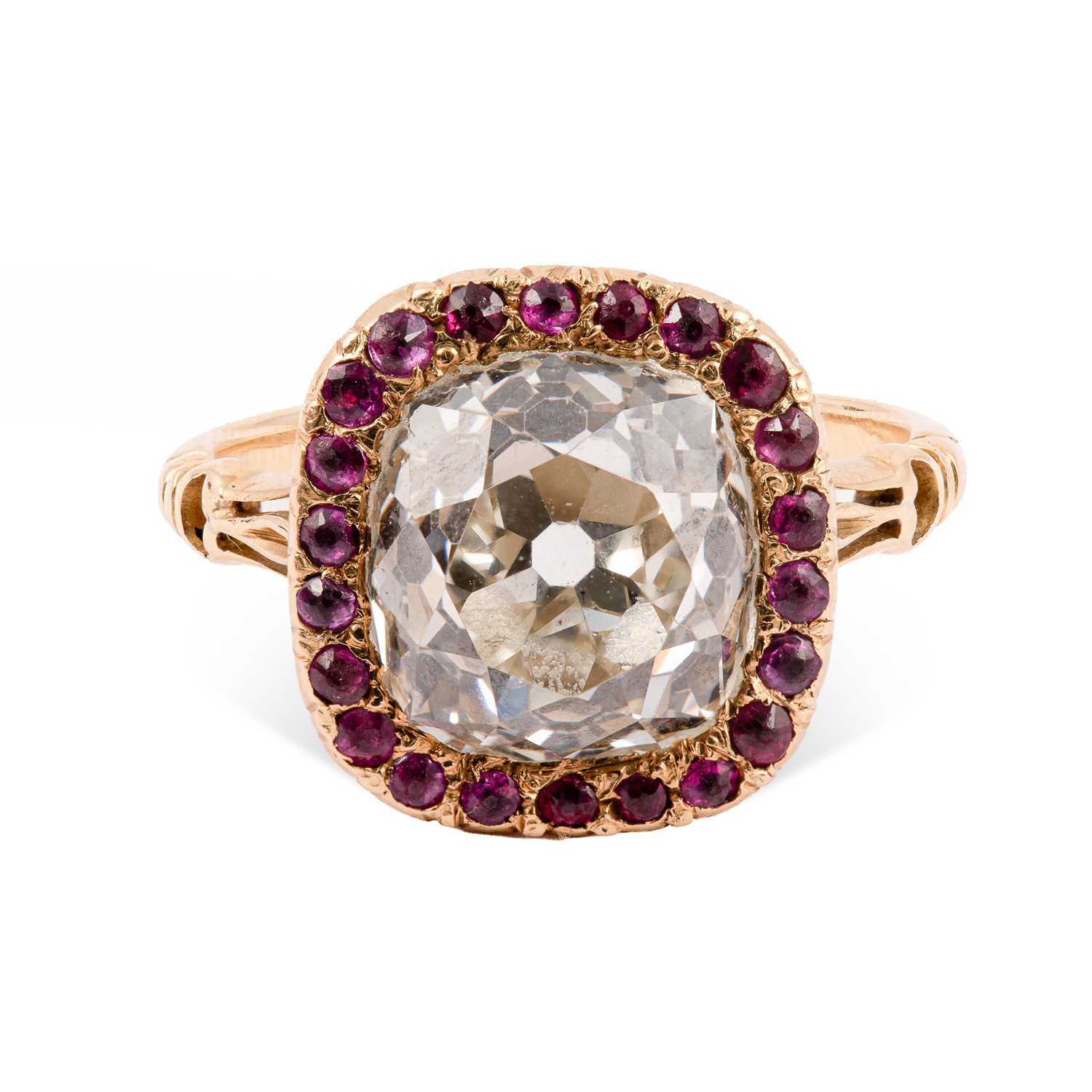 Lot An impressive 19th Century diamond cluster ring