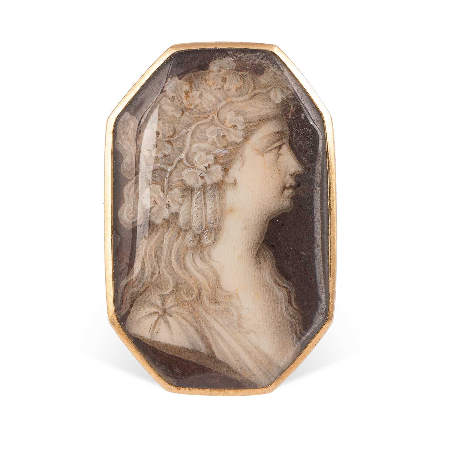 Lot 8 - A Georgian portrait miniature ring
