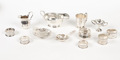 Lot 42 - Sundry silver