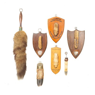 Lot 344 - Four taxidermy hare's pads