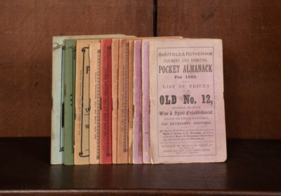 Lot 567 - Sheffield & Rotherham Farmers' & Sporting Pocket Almanack
