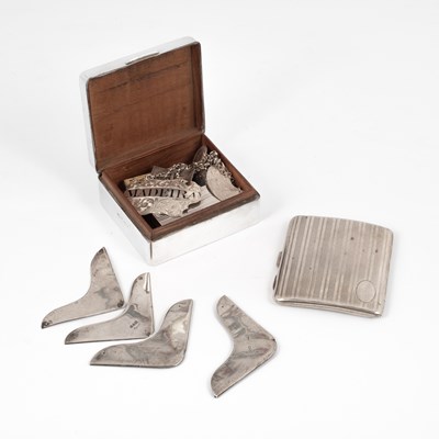 Lot 55 - Sundry silver
