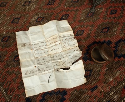 Lot 289 - [Thomas Paine Interest] An 18th Century tin pill box reputedly having belonged to Thomas Paine
