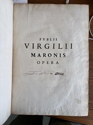 Lot 382 - [Of French Royal Interest] [Virgil] Publii Virgilii Maronis Opera