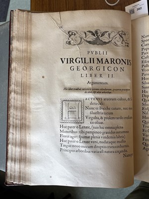 Lot 382 - [Of French Royal Interest] [Virgil] Publii Virgilii Maronis Opera