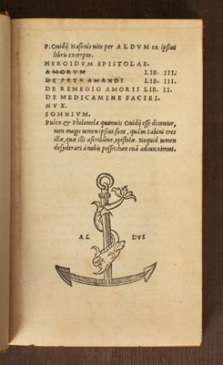 Lot 387 - [Aldine Editions, Aldus Manutius]