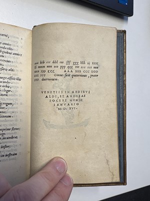 Lot 387 - [Aldine Editions, Aldus Manutius]