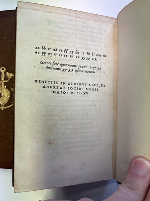 Lot 387 - [Aldine Editions, Aldus Manutius]
