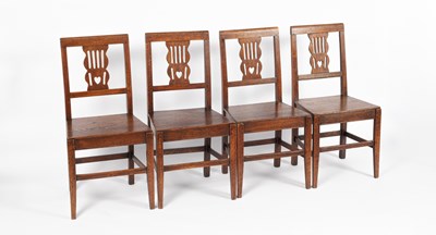 Lot 368 - A set of four Welsh country chairs