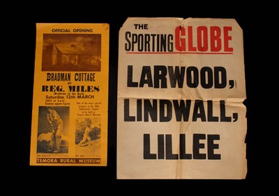 Lot 595 - [Cricketing Advertising Posters]