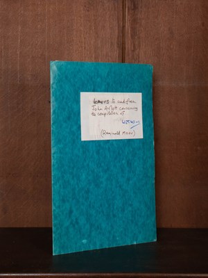 Lot 565 - A collection of twelve typed letters from John Arlott to Reginald Moore