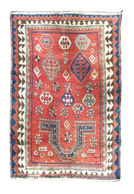 Lot 916 - A Kazak prayer rug