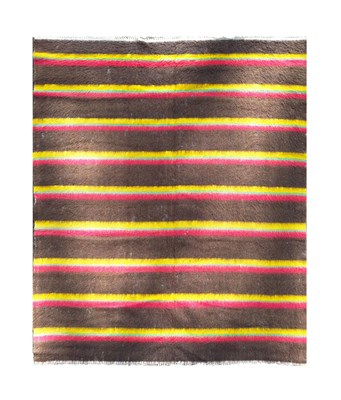 Lot 385 - A South American striped woollen blanket