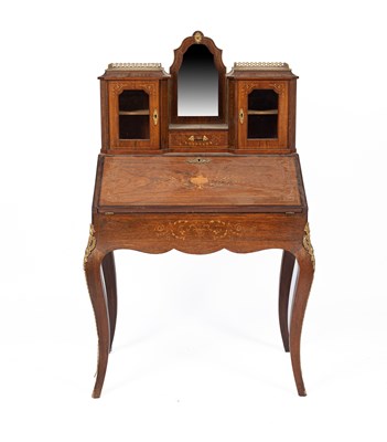 Lot 822 - A Louis XVI style bureau de dame