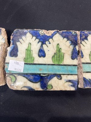 Lot 571 - A quantity of broken Iznik tiles