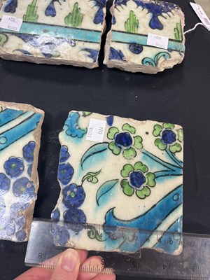 Lot 571 - A quantity of broken Iznik tiles