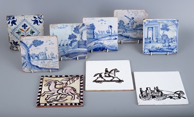 Lot 771 - Five European Delft tiles