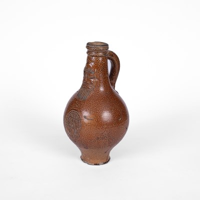 Lot 750 - A salt glazed Bartmann bellarmine jug