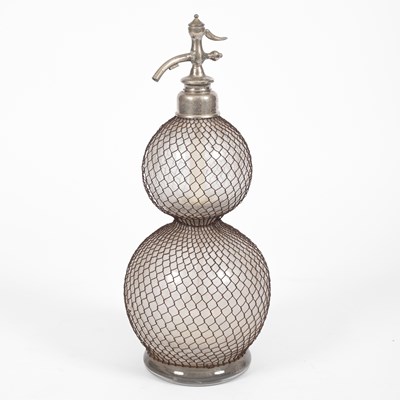 Lot 392 - A double-gourd soda syphon