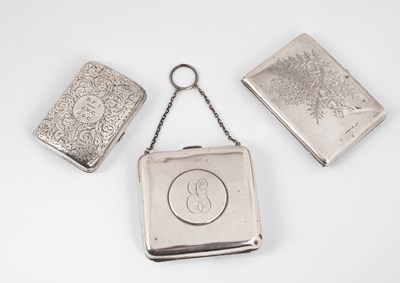 Lot 92 - A Victorian silver cigarette case