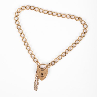 Lot 200 - A 9ct gold bracelet