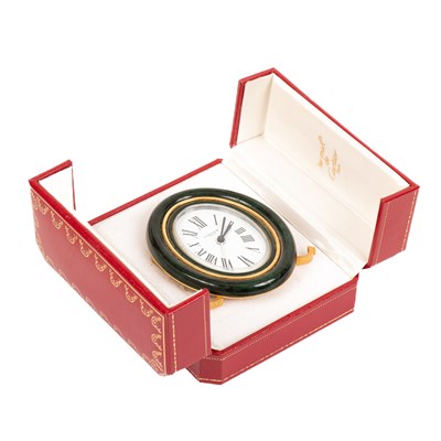 Lot 285 - A Must de Cartier travel alarm clock