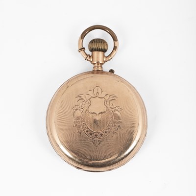 Lot 262 - A Remontoir 14k gold hunter pocket watch