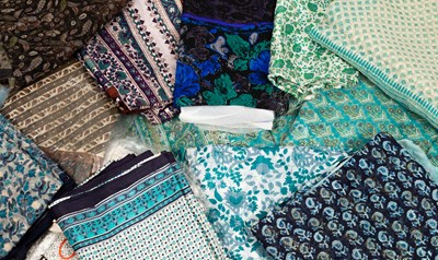 Lot 359 - Assorted Indian and Thai scarves and shawls