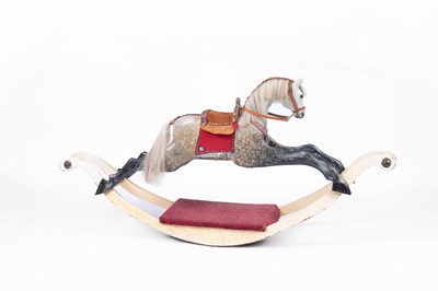 Lot 283 - A painted rocking horse