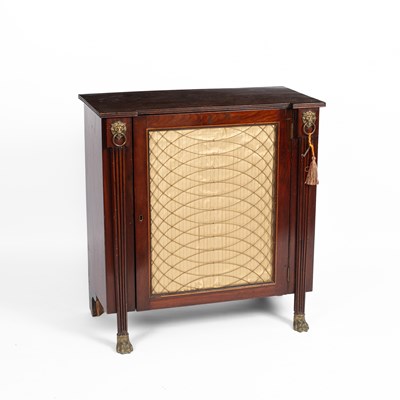 Lot 284 - A Regency style mahogany dwarf cabinet