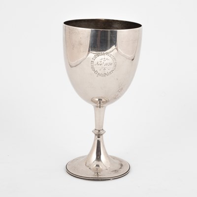 Lot 83 - A Victorian silver trophy cup
