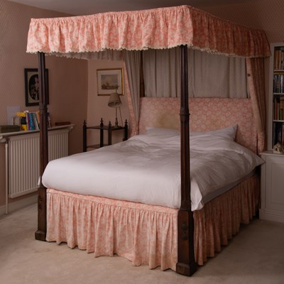 Lot 836 - A George III four-poster bed